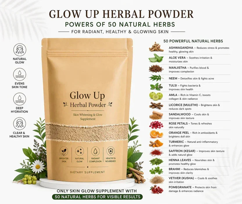 Bari Eid Bari Sale - Glow up Herbal Powder - 50% off