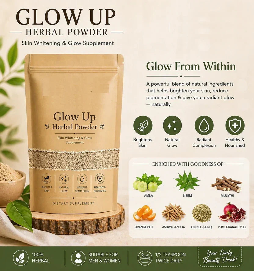 Bari Eid Bari Sale - Glow up Herbal Powder - 50% off